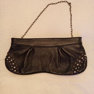 ABS Allen Schwartz Black Studded Clutch